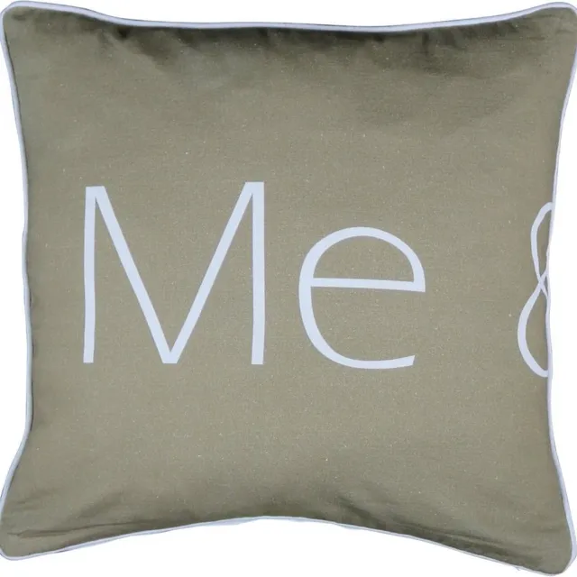 Mars & More Sierkussen - Organic Me& - Taupe - 45 Cm X 45 Cm Bruin