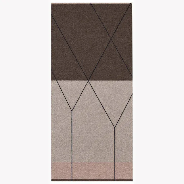 Mette Ditmer LINEA vloerkleed bruin