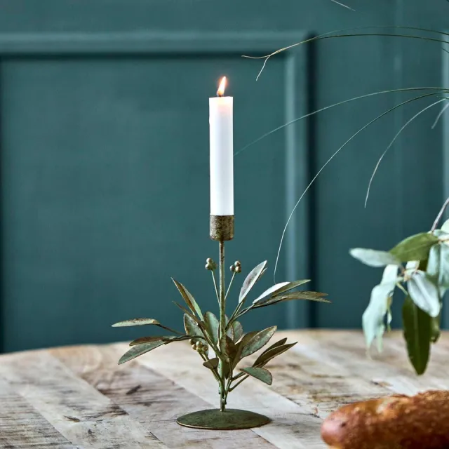 House Doctor Kandelaar Leaves Antiek groen 20cm [gid://shopify/Metaobject/303100625231,gid://shopify/Metaobject/307221758287]