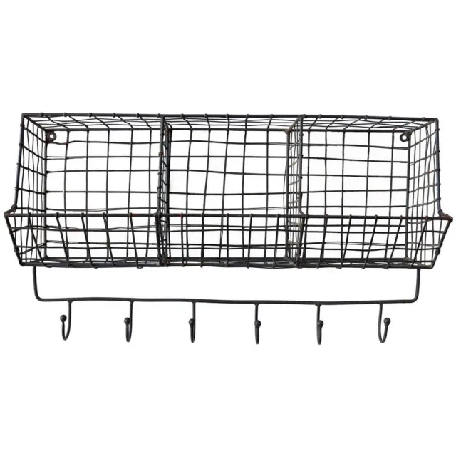DecoClico Wandplank kapstok 3 manden zwart