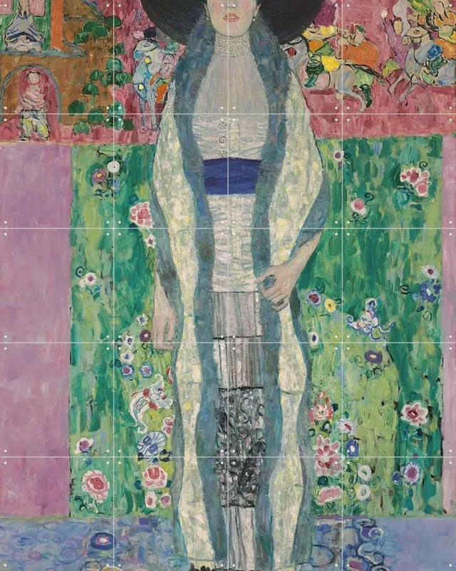 IXXI Portrait of Adele Bloch-Bauer II, Gustav Klimt & Bridgeman Images - 80 x 100 cm - Grote wanddecoratie en posters - Klassiek, Art Nouveau Goud
