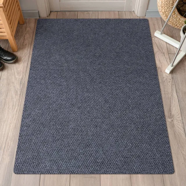 ANRO Schoonloopmat BOB Grijs 180x60cm – Tapijtloper Vuilvangmat Antislip Op Maat Entree Kantoor