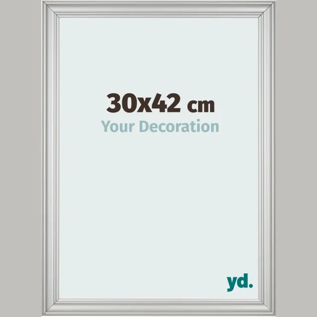 yd. Your Decoration - Fotolijst 30x42 cm - MDF - Zilver Mat - Lazio