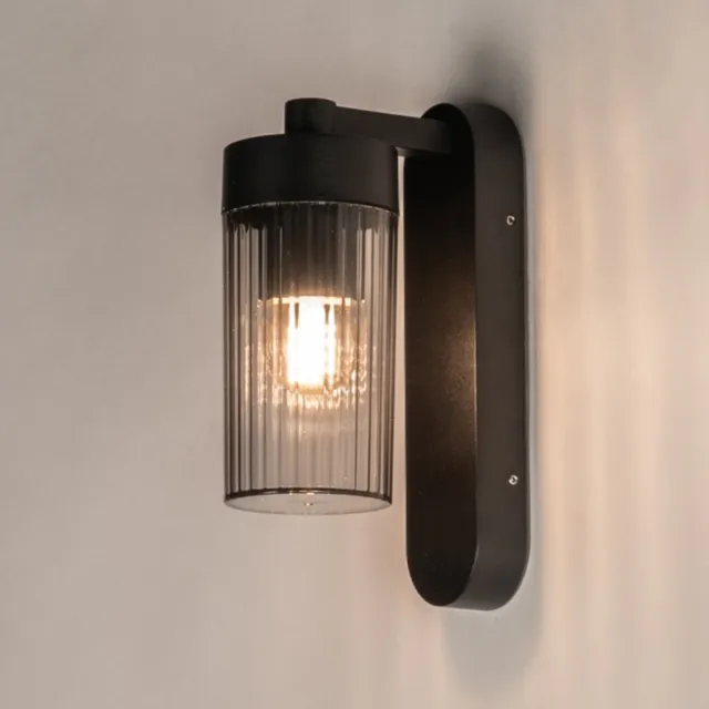 Lumidora Wandlamp 75370 - Voor buiten - MACARENA - E27 - Zwart - Kunststof - Buitenlamp - IP54