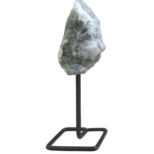 S4H Beige Agaat op Standaard – Natuurlijke Agaat Edelsteen Decoratie | S4H Premium Energie & Woonaccessoire Beige Ruwe Agaat