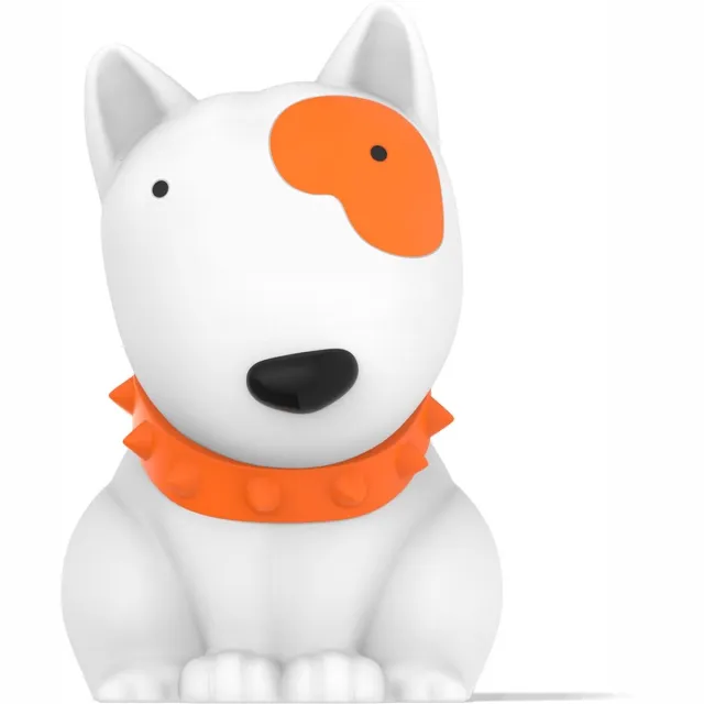 DHINK Nachtlampje Kleine hond -siliconen materiaal Wit