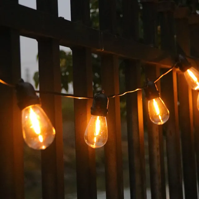Dailyiled solar lichtsnoer - lichtslinger - prikkabel - schutting verlichting - feestverlichting - tuinverlichting - 10 meter - 14 leds