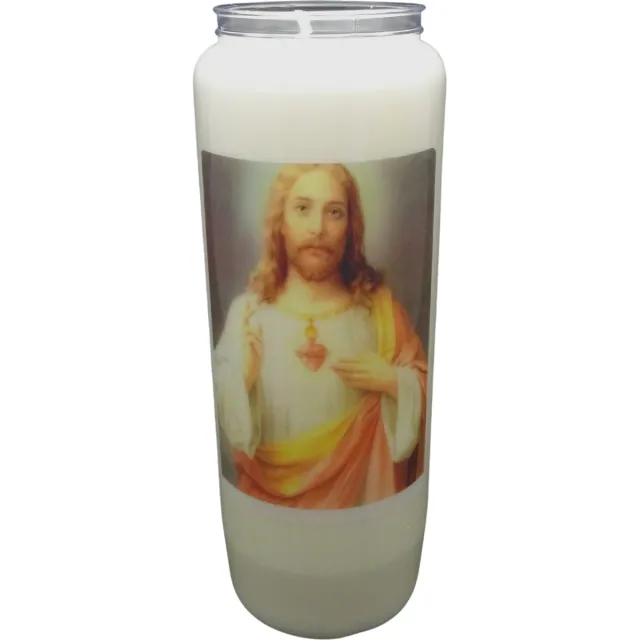 Spaas Noveenkaars Heilige Man 009 - 9 dagen brander (5 stuks) wit