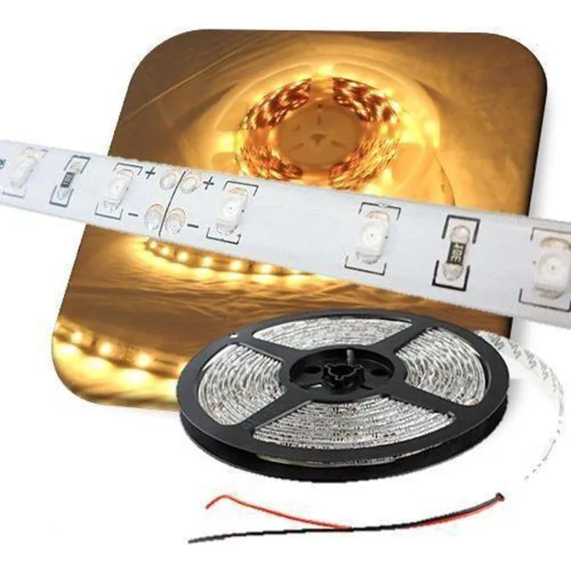 ABC-Led LEDstrip WARM WIT 5-meter 60 leds/meter waterproof LED strip