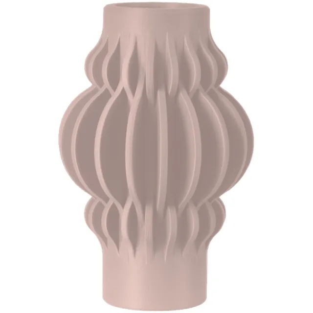 Layvo VESPER Vaas - Bloesem - D17 x H25 cm - droogbloemen vaas - gerecycled plastic