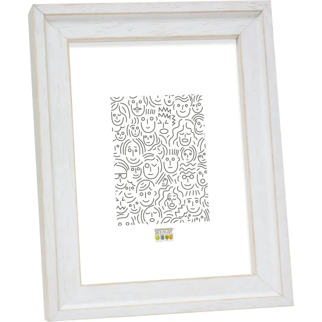 Deknudt Frames fotolijst S45ES1 - wit handgeschilderd - foto 15x20 cm