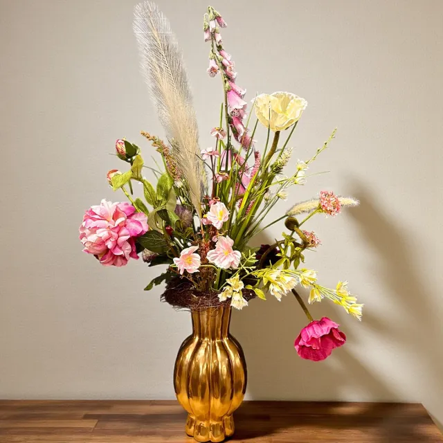 Seta Fiori Kunstbloemen - veldboeket - roze tinten