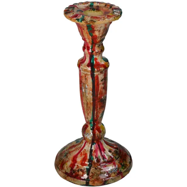 UrbanJngl Kaarsenhouder - Beschilderd Meerderkleurig - ↑ 22 cm Multi