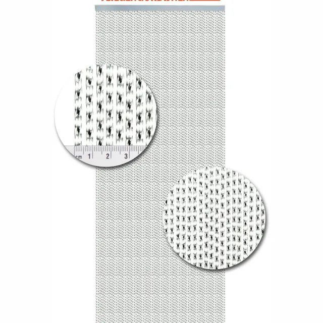 Vliegengordijnenexpert® Vliegengordijnenexpert Lucca - Vliegengordijn - 100x240 cm - Transparant met Zwart Op het kozijn