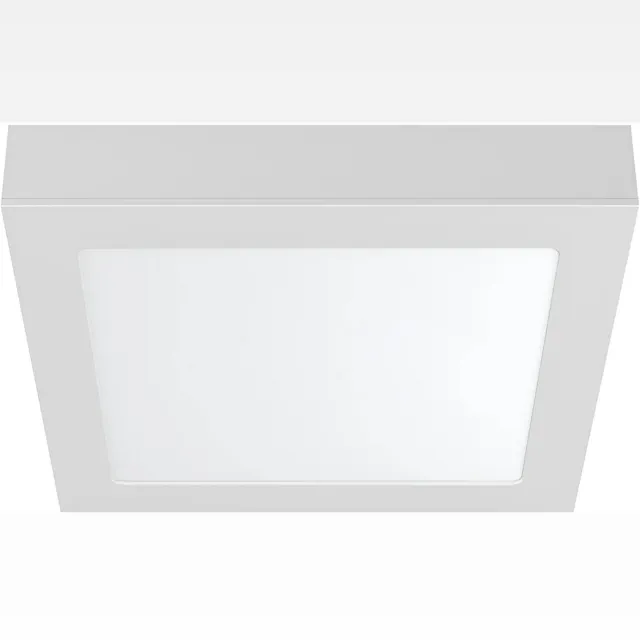 BRAYTRON LED Plafondlamp Opbouw Vierkant-Wit -12W - 3000K Warm wit licht
