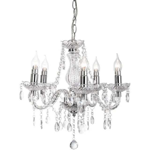 Globo Hanglamp - chroom - MARIE - metaal - Ø 48cm - E14 - 15100501 - Globo