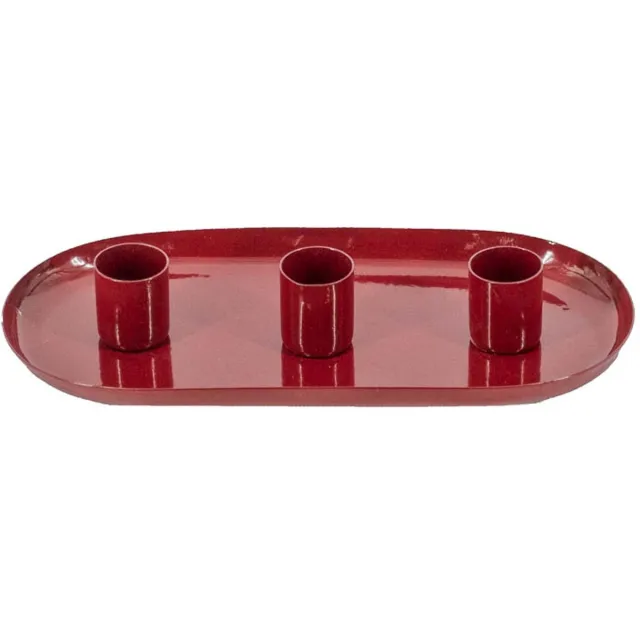 homebound by ky Kaarsenstandaard ovaal maroon Rood