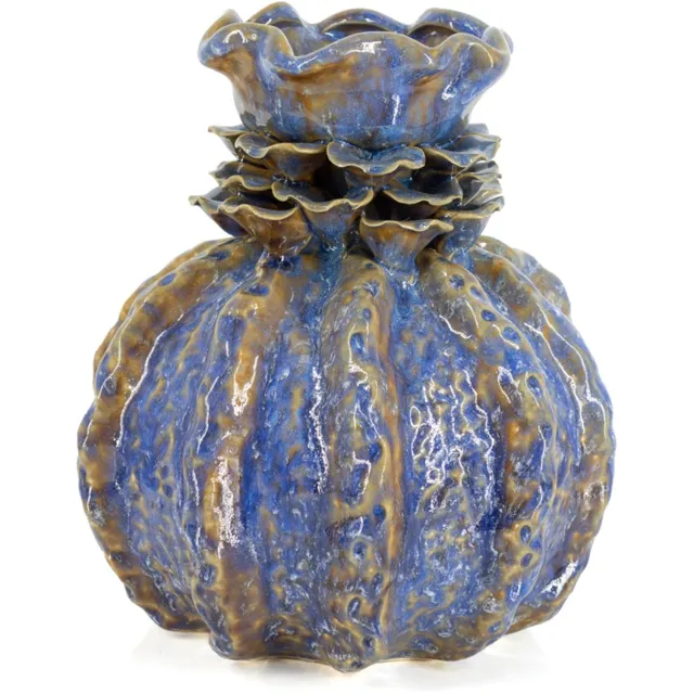 homebound by ky Aardewerk vaas Florin Blauw