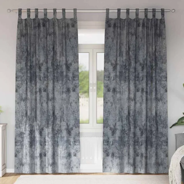 vidaXL Velvet Gordijnen 2 st Zilvergrijs 260 x 140 cm Fluweel