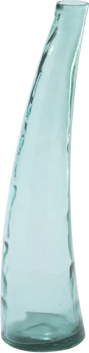 J-Line vloervaas - glas - azuurblauw - small