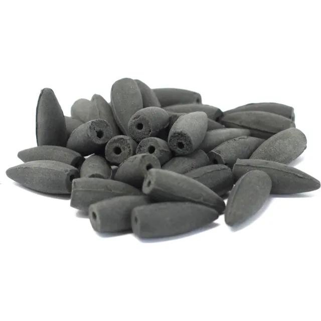 Ancient Wisdom Backflow Wierook kegels - Patchouli - Doos 500gr - Ongeveer 225 stuks Antraciet