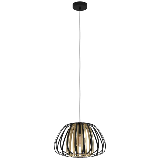EGLO Encinitos Hanglamp - E27 - Ø 37,5 cm - Zwart|Goud Zwart;Goud;