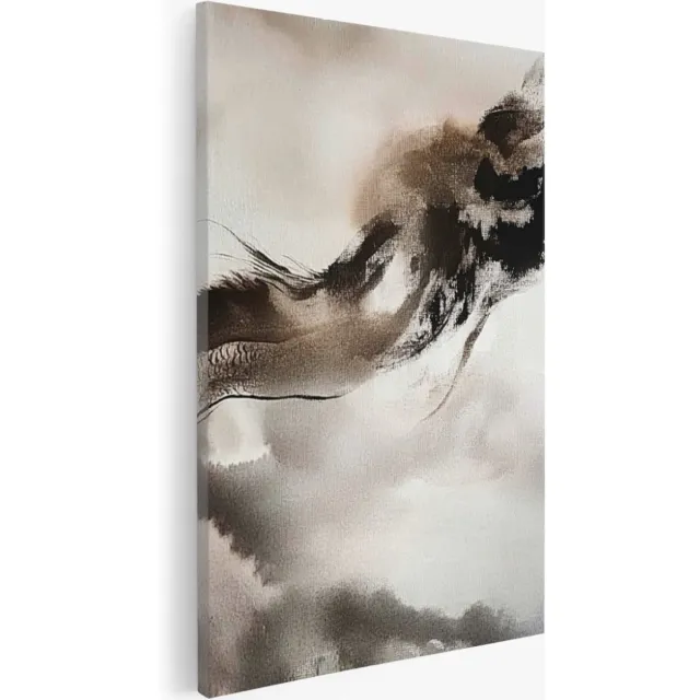 Saammp Canvas Schilderij - Patroon - Simpel- Abstract kunstwerk - 40x50 - Foto op canvas - Wanddecoratie - Muurdecoratie Woonkamer - Slaapkamer decoratie - Canvas Print Multicolor