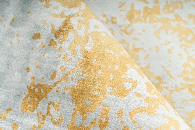 Padiro design laagpolig vloerkleed 120 x 160 cm - lichtgrijs - modern geometrisch patroon - voor vloerverwarming - van polyester en katoen