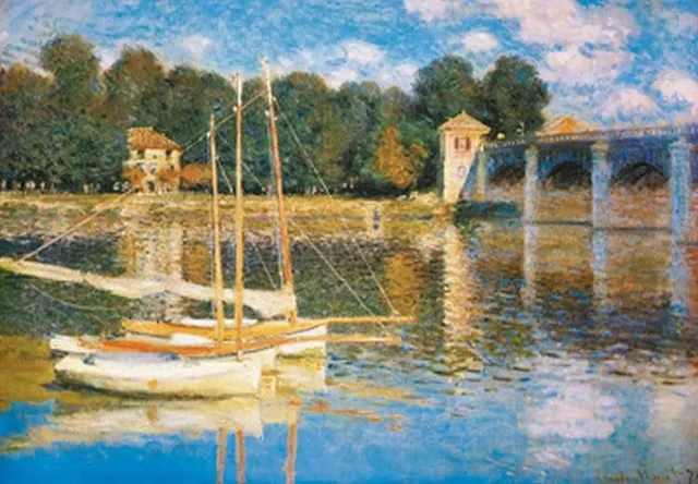 PGM Kunstdruk Claude Monet - Le pont d'Argenteuil 98x68cm Divers