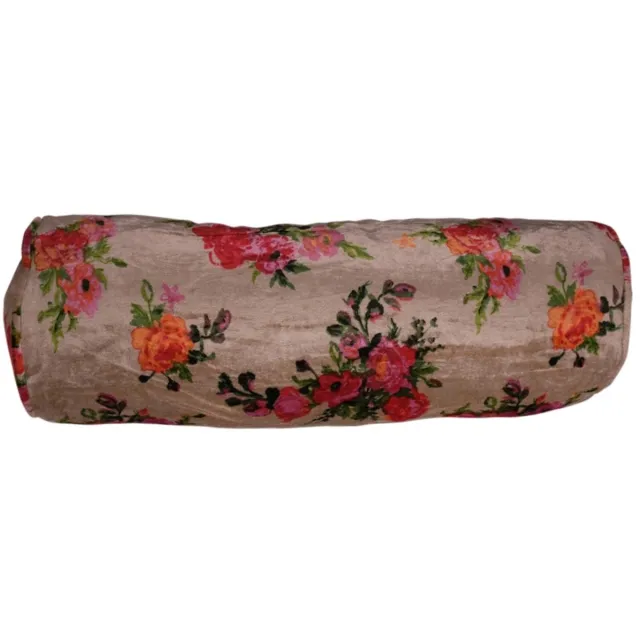 Linen & More Bolster Didi - sierkussen - beige - 15 x 45 cm roze