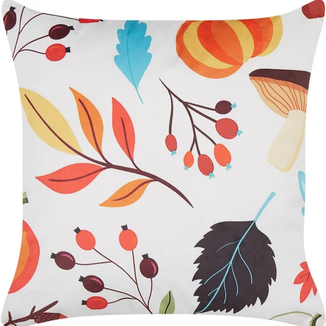 Beliani VISCARIA - Sierkussen - Multicolor - 45 x 45 cm - Fluweel Meerkleurig