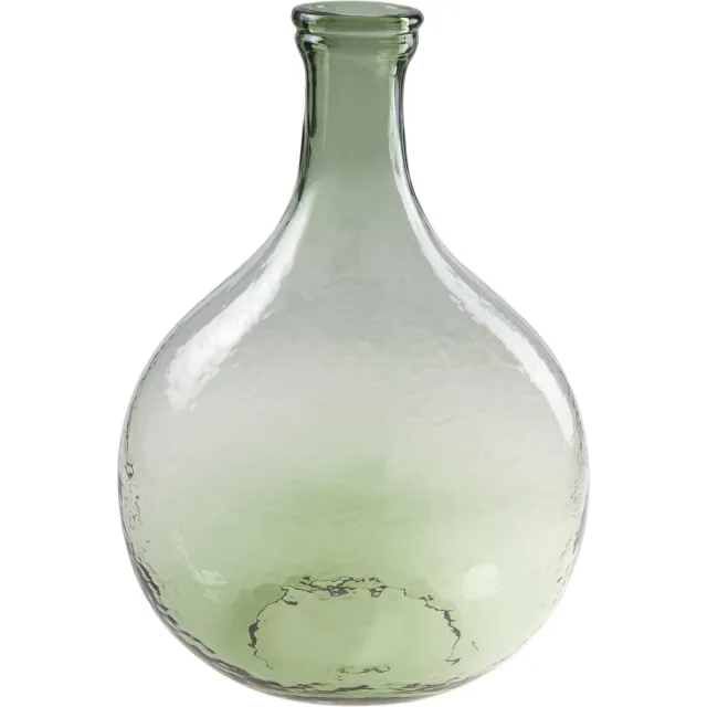 Cosy @ Home Flesvaas glas groen 27 x 40 cm - Vazen van glas