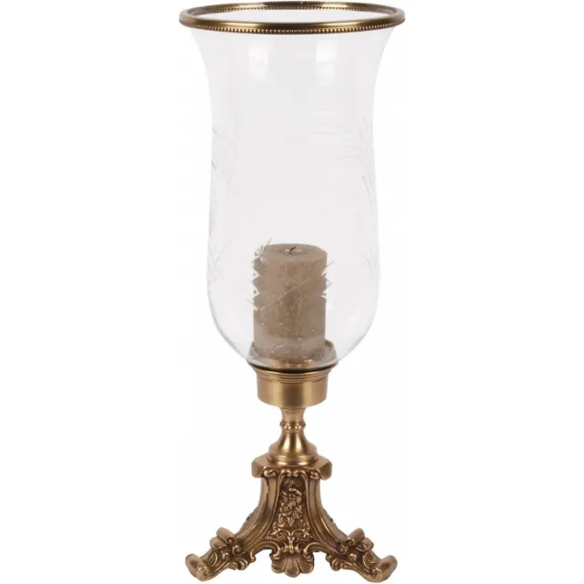 Baroque Windlicht - Windlicht Vanna 57 cm - Goud - Koper / Glas - 57x21.5x21.5 - Brass+glass Gold
