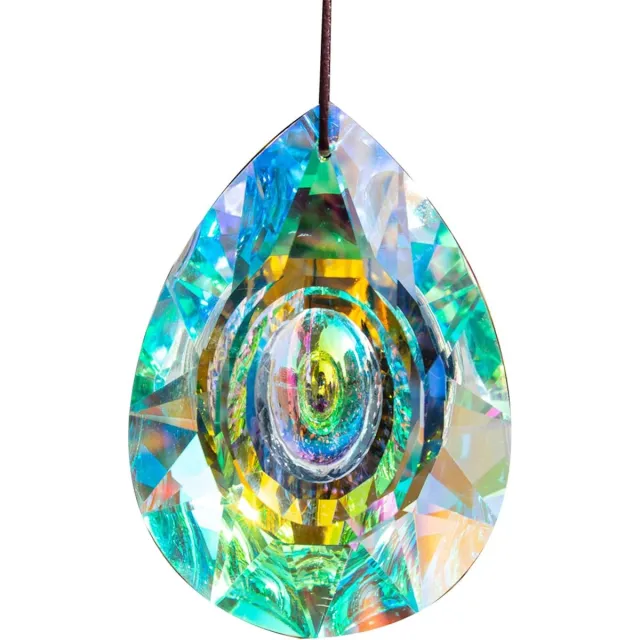 Sanorum 1stuk - Crystal Sun Catcher Prism for Window - Heldere Kristallen Prism Bol - Hanging Glass Rainbow Suncatcher 89mm AB Chandelier Parts kleurig