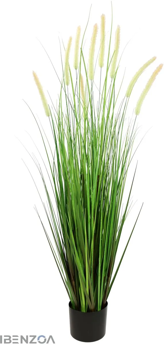 Ibenzoa Kunstmatig Vossenstaartgras - Groen - 120 cm - Kunststof