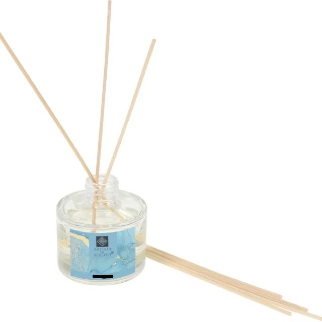 H&S Decoration geurstokjes - geurglas -blackberry - cadeau - geurset - geurkaars bruin/goud