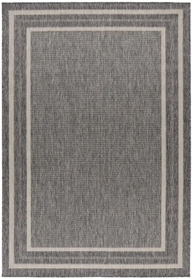 Muratap Casa Home - Buitenkleed – Indoor & Outdoor, Sisal-Look Vloerkleed, Weerbestendig, Tuin, Balkonkleed - Grijs Zilver