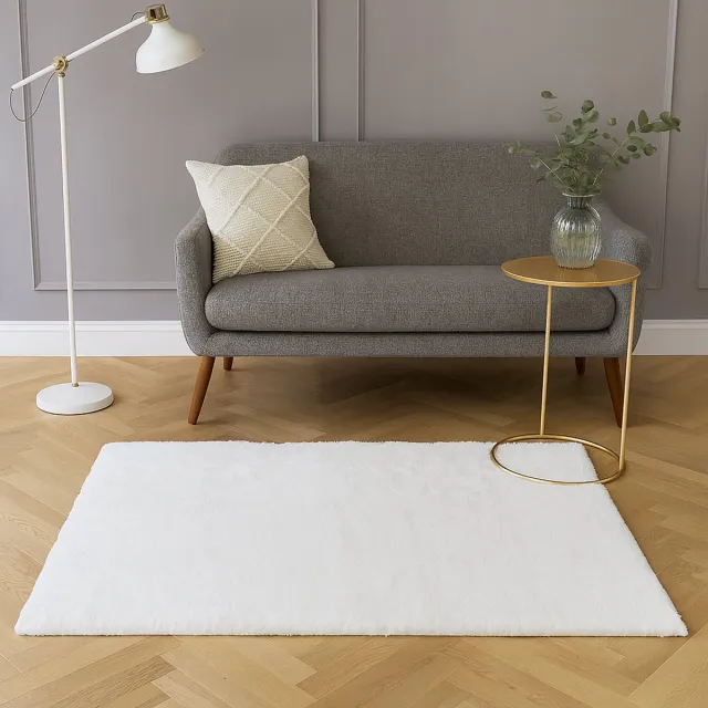Milton & Oldbrook Fluffy Vloerkleed 120 x 170 cm Pavia Wit