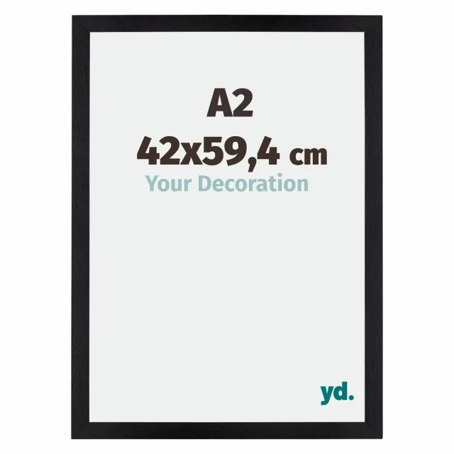 yd. Your Decoration - Fotolijst A2 42x59,4 cm - MDF - Zwart Mat - Mura