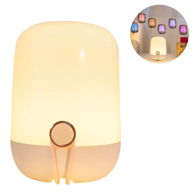 Ynkkvre Nachtlampje - Draagbaar nachtlampje - LED-bedlamp - Sfeervolle tafellamp - Geschikt voor slaapkamer, woonkamer - USB-oplaadbaar wit
