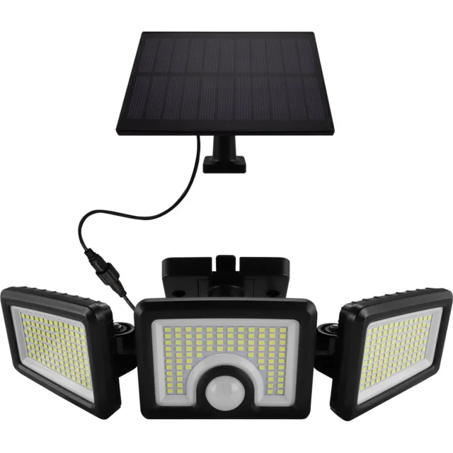 STRÜHM SALEM - LED SoLAR Tuinverlichting - Wandlamp met Sensor - Zonne-energie - Bewegingssensor - 5W - ZWART