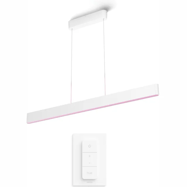 Philips Hue Ensis Hanglamp (Wit) - Wit en Gekleurd Licht - Incl. Hue Dimmer Switch - Hue White and Color Ambiance