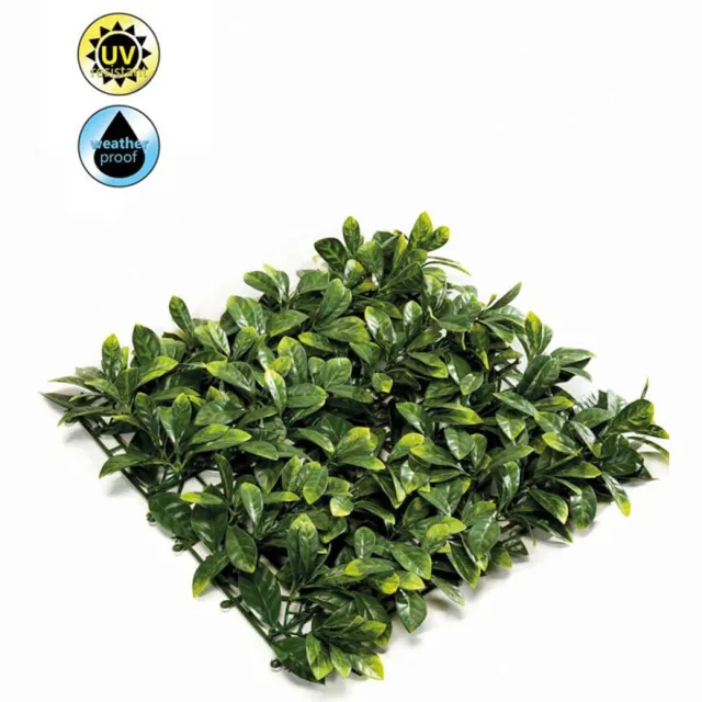 Emerald Kunst Plantenwand Prunus UV 50x50cm - Kunstplant voor binnen Groen