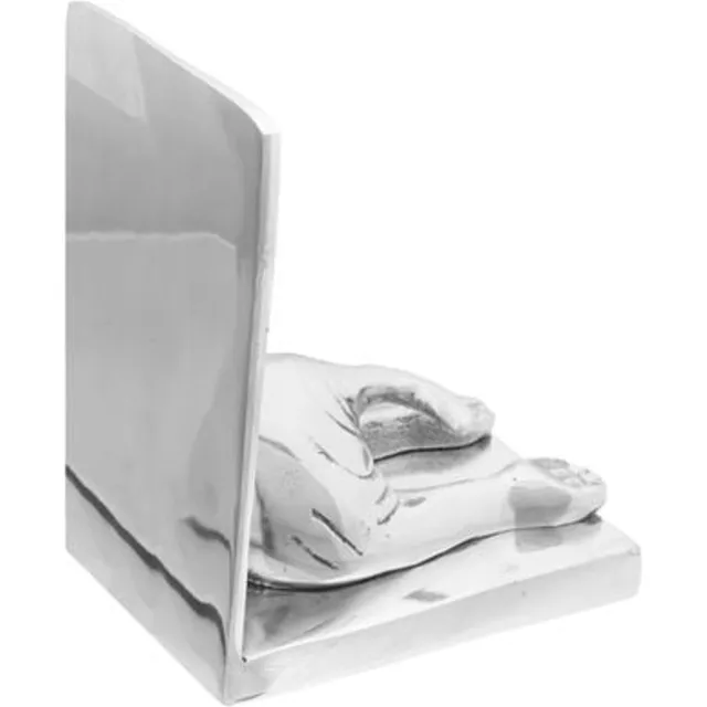 vidaXL Boekensteunen - 2 - st - Zilver - 12 - x - 15 - x - 18 - cm - Aluminium