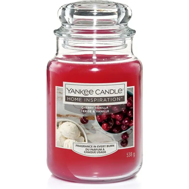 Yankee Candle Home Inspiration Cherry Vanilla Large Jar Rood