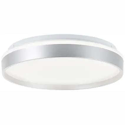 Brilliant Plafondlamp Britt - Zilver - 33cm - Cct - 22w