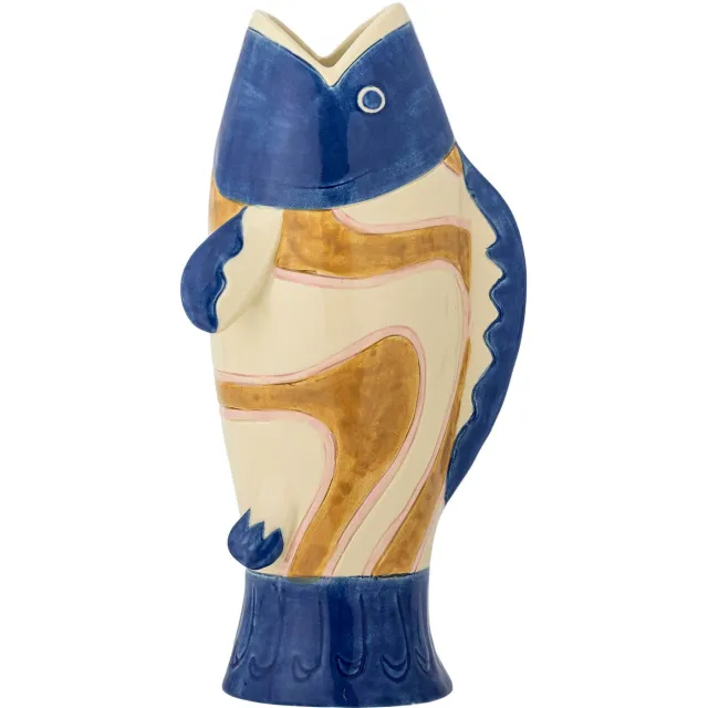 Bloomingville vaas Irving Blauw