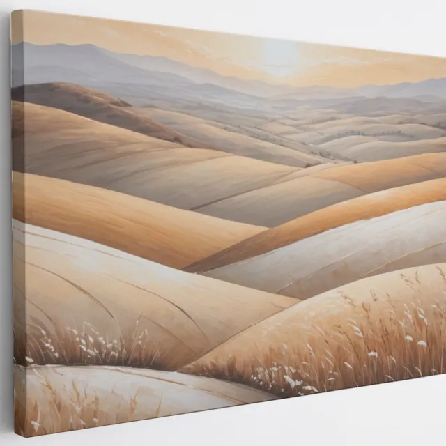 Saammp Canvas Schilderij - Landschap - Abstract - 30x20 - Foto op canvas - Wanddecoratie - Muurdecoratie Woonkamer - Slaapkamer decoratie - Canvas Print Multicolor