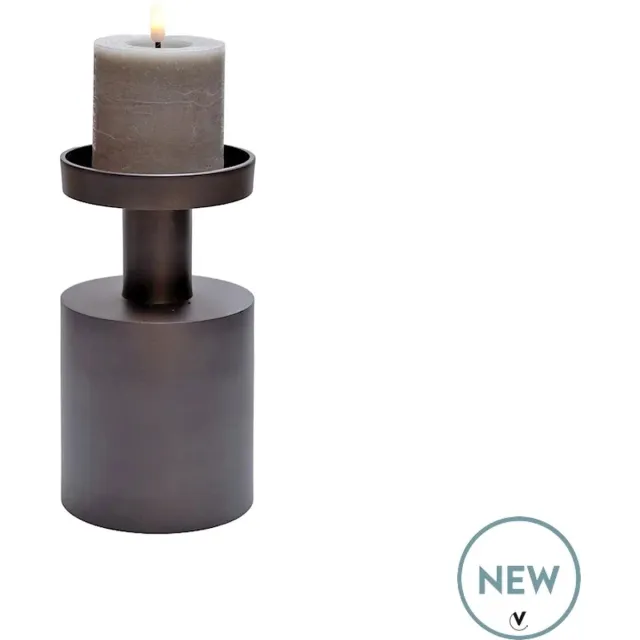 Vase The World Kandelaar Navarro | Small | brons | Ø11 x H20 cm | 2 in 1