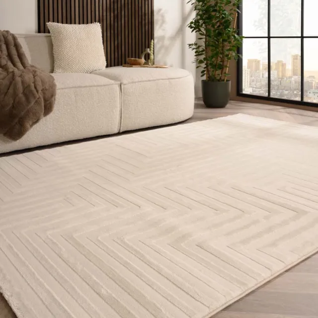 TrueWeave Scandinavisch vloerkleed - Serene Lys crème 140x200